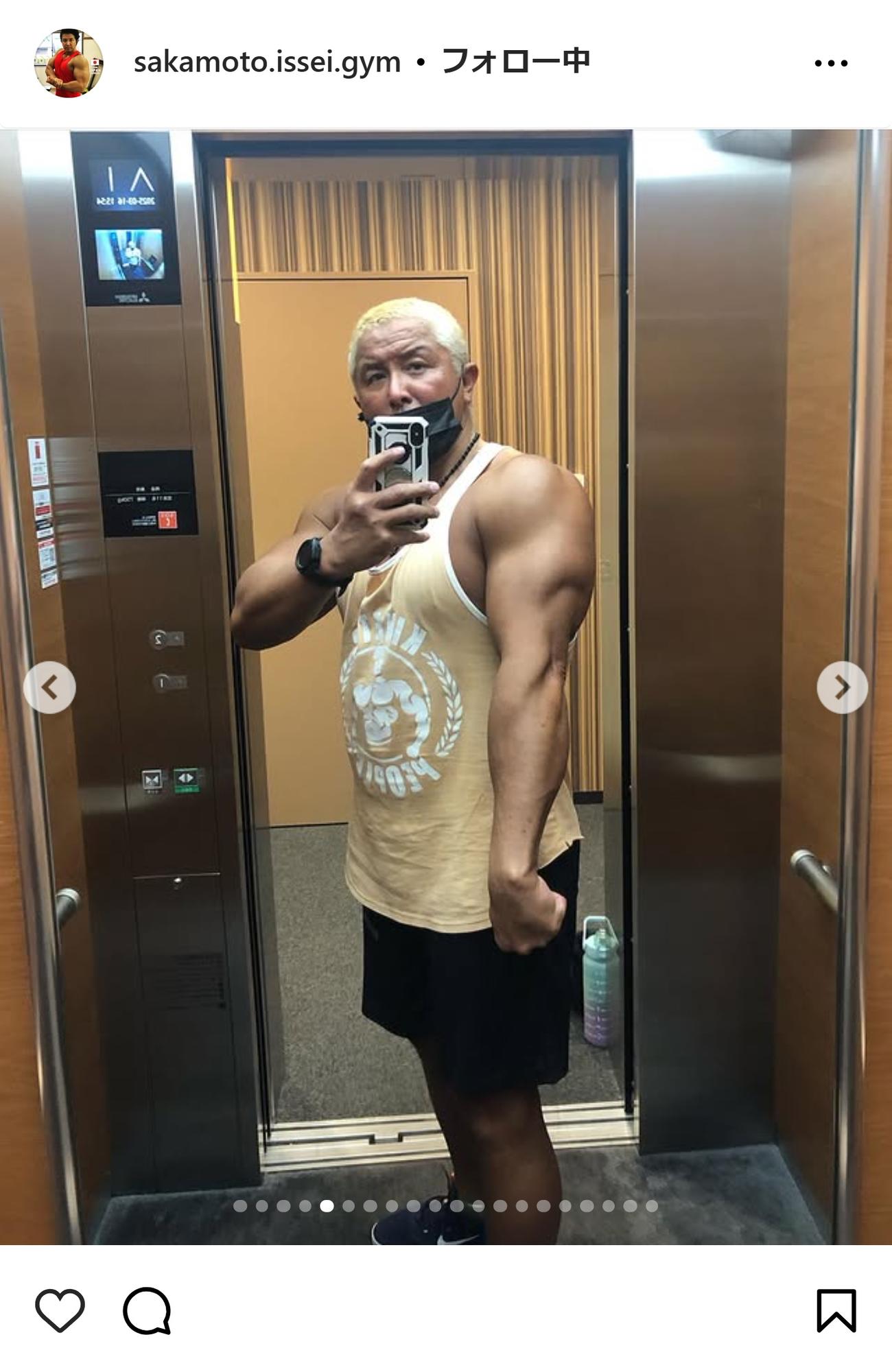 坂本一生の近影（坂本一生のインスタグラムから）