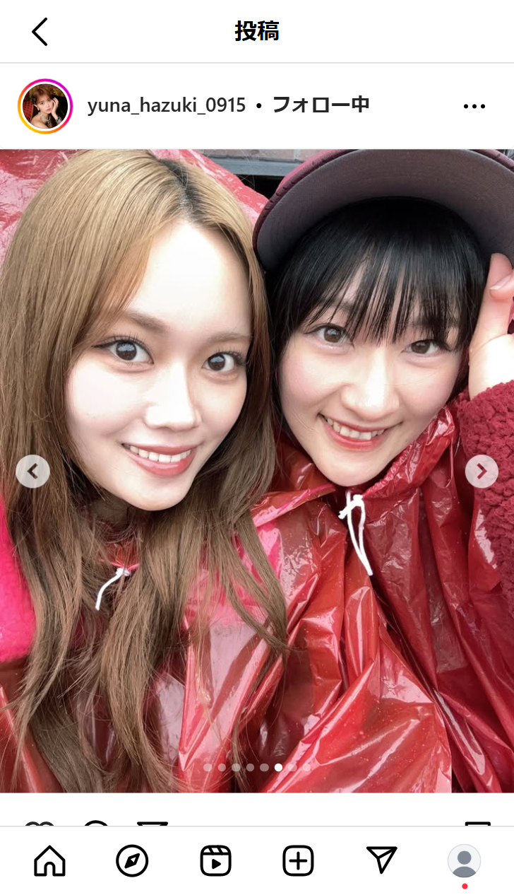 葉月結菜のインスタグラムから