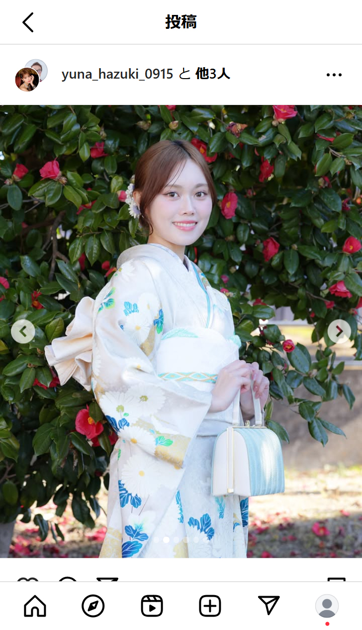 葉月結菜のインスタグラムから