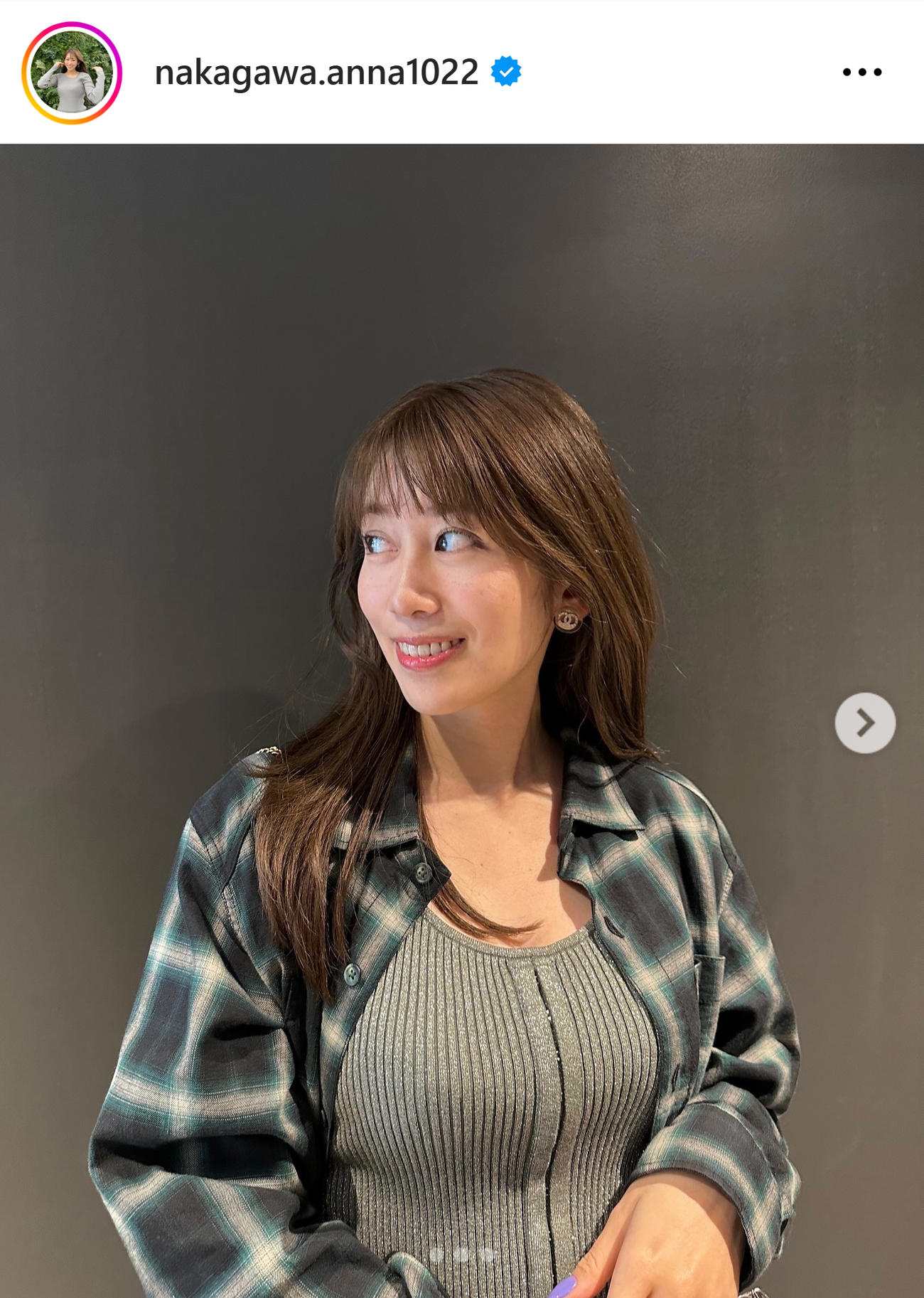 中川安奈のインスタグラムから