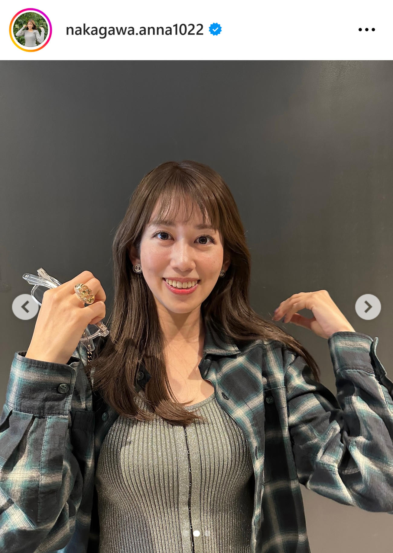 中川安奈のインスタグラムから