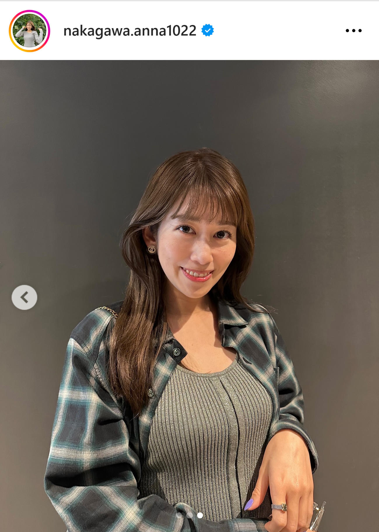 中川安奈のインスタグラムから