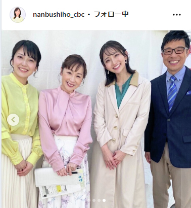 CBC南部志穂アナウンサーのインスタグラムから