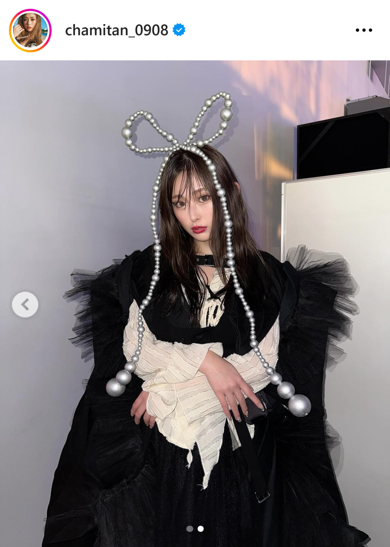 ゆうちゃみのインスタグラムから