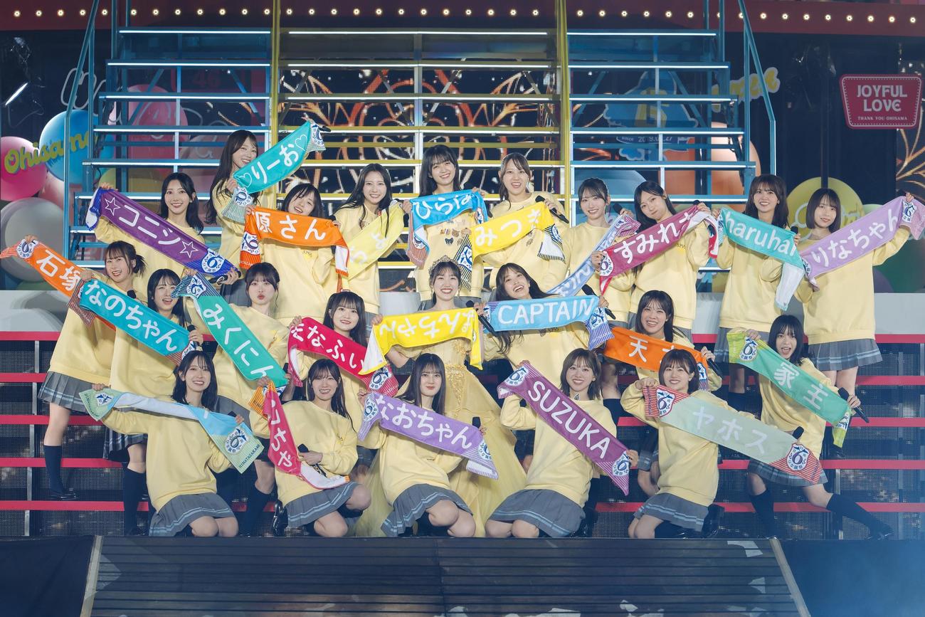 6周年ライブ「6回目のひな誕祭」を開催した日向坂46（上山陽介氏撮影）