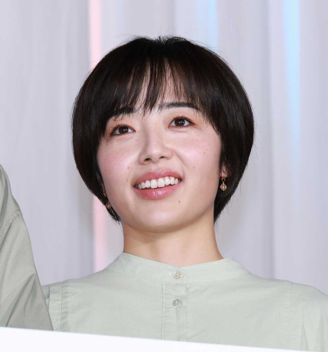 ドラマ「恋は闇」制作発表を行う森田望智（撮影・中島郁夫）