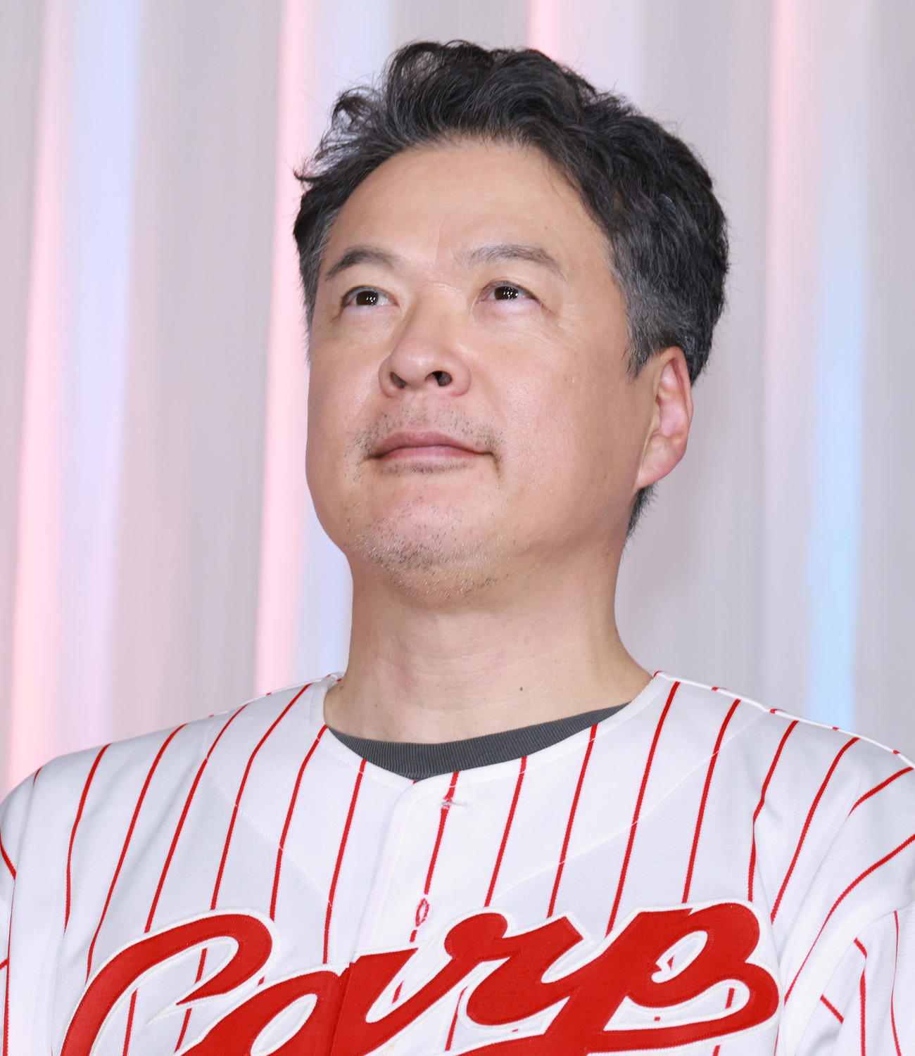 ドラマ「恋は闇」制作発表を行う田中哲司（撮影・中島郁夫）