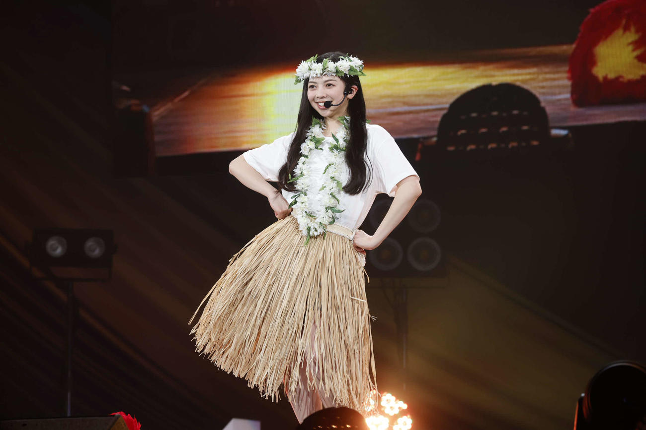 お披露目イベントで特技を披露する乃木坂46の6期生、長嶋凛桜／鈴木健太（KENTA Inc．）