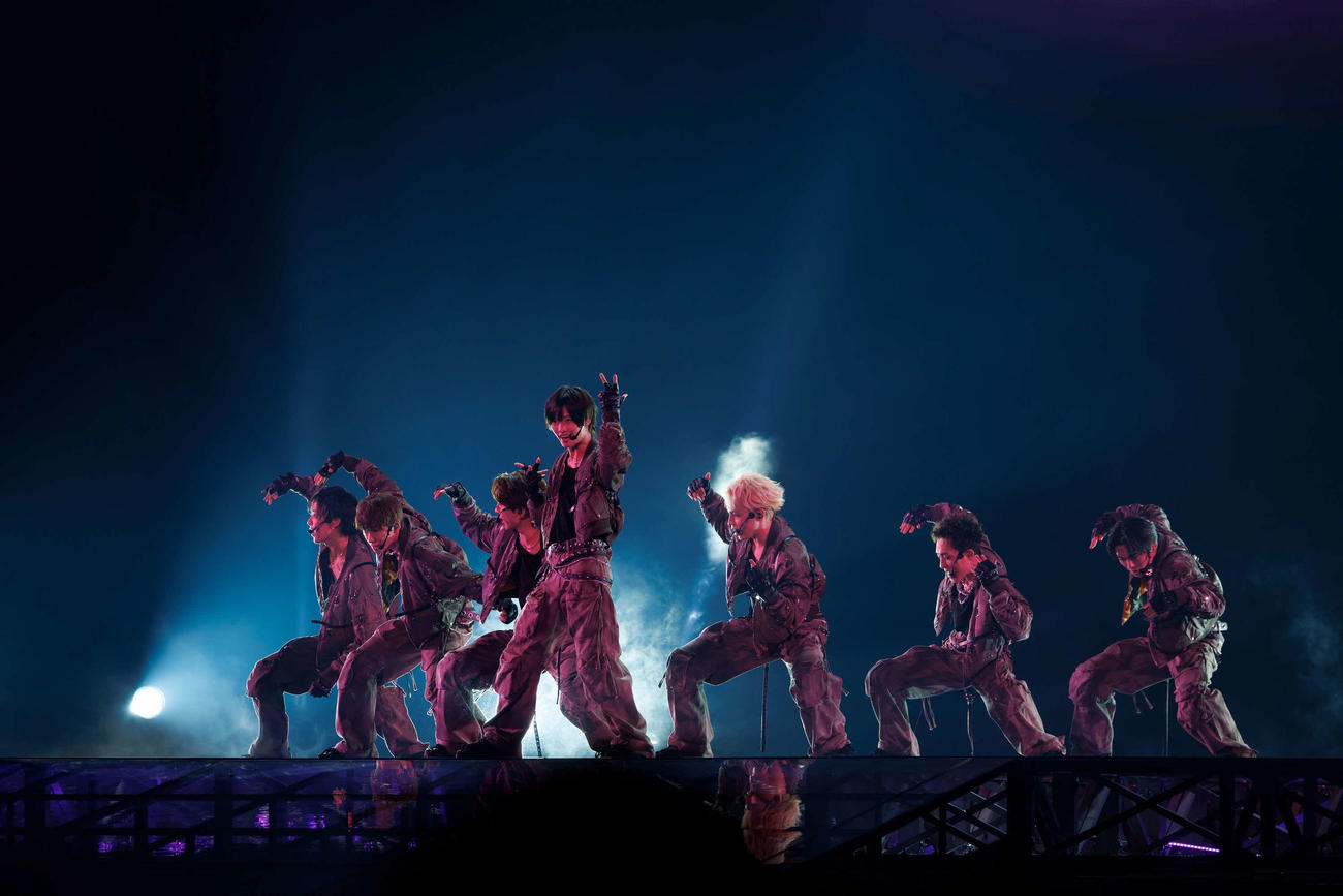 「to HEROes～TOBE 2nd Super Live～」大阪公演でパフォーマンスするIMP．　（C）TOBE Co．，Ltd．