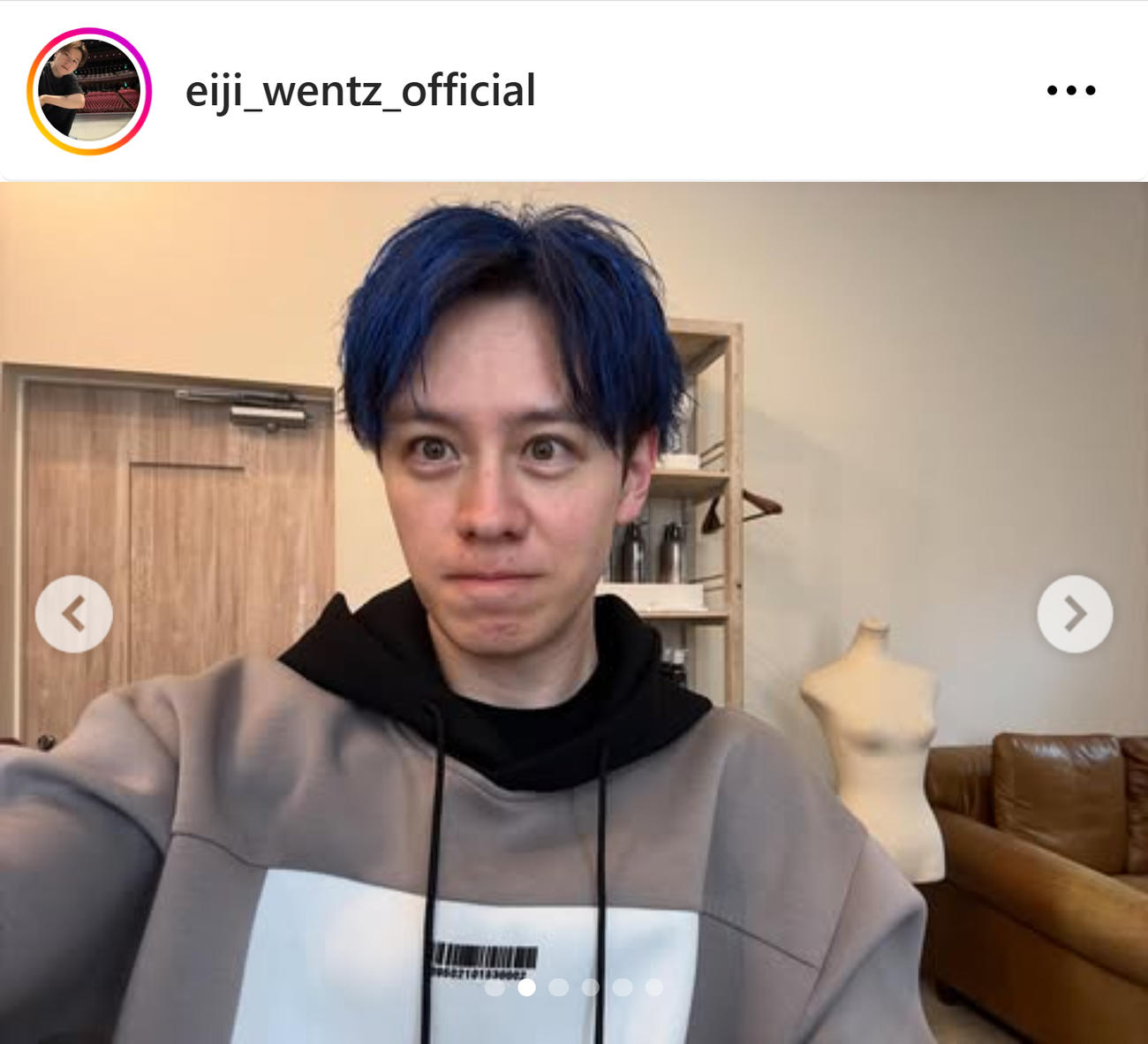 ウエンツ瑛士のインスタグラムから