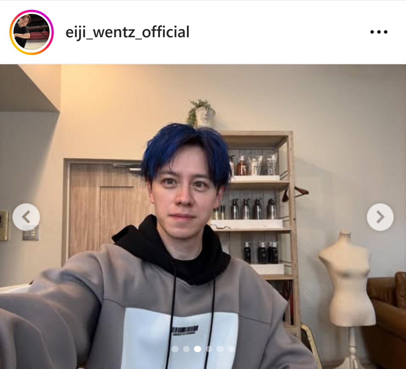 ウエンツ瑛士のインスタグラムから