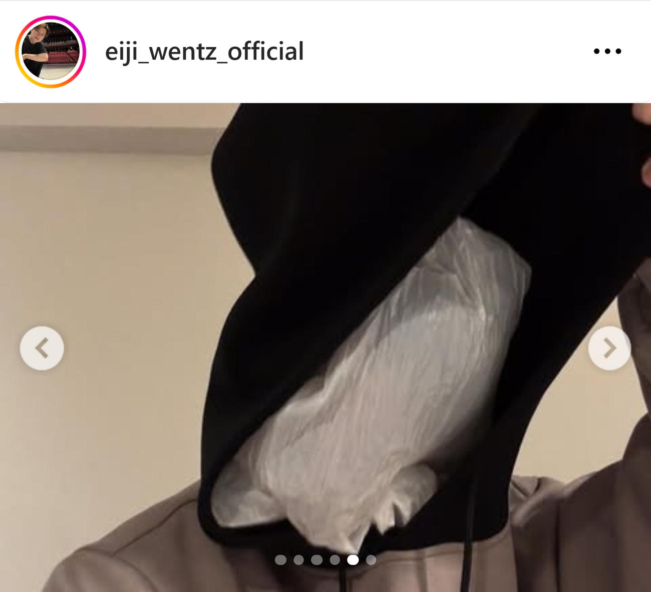 ウエンツ瑛士のインスタグラムから