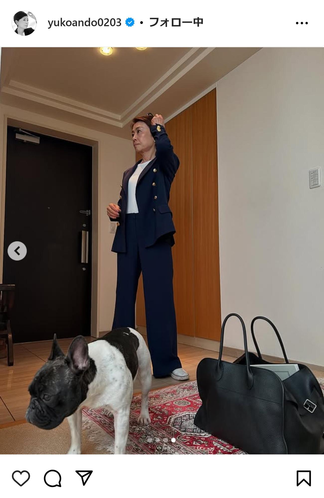 安藤優子氏のインスタグラムから