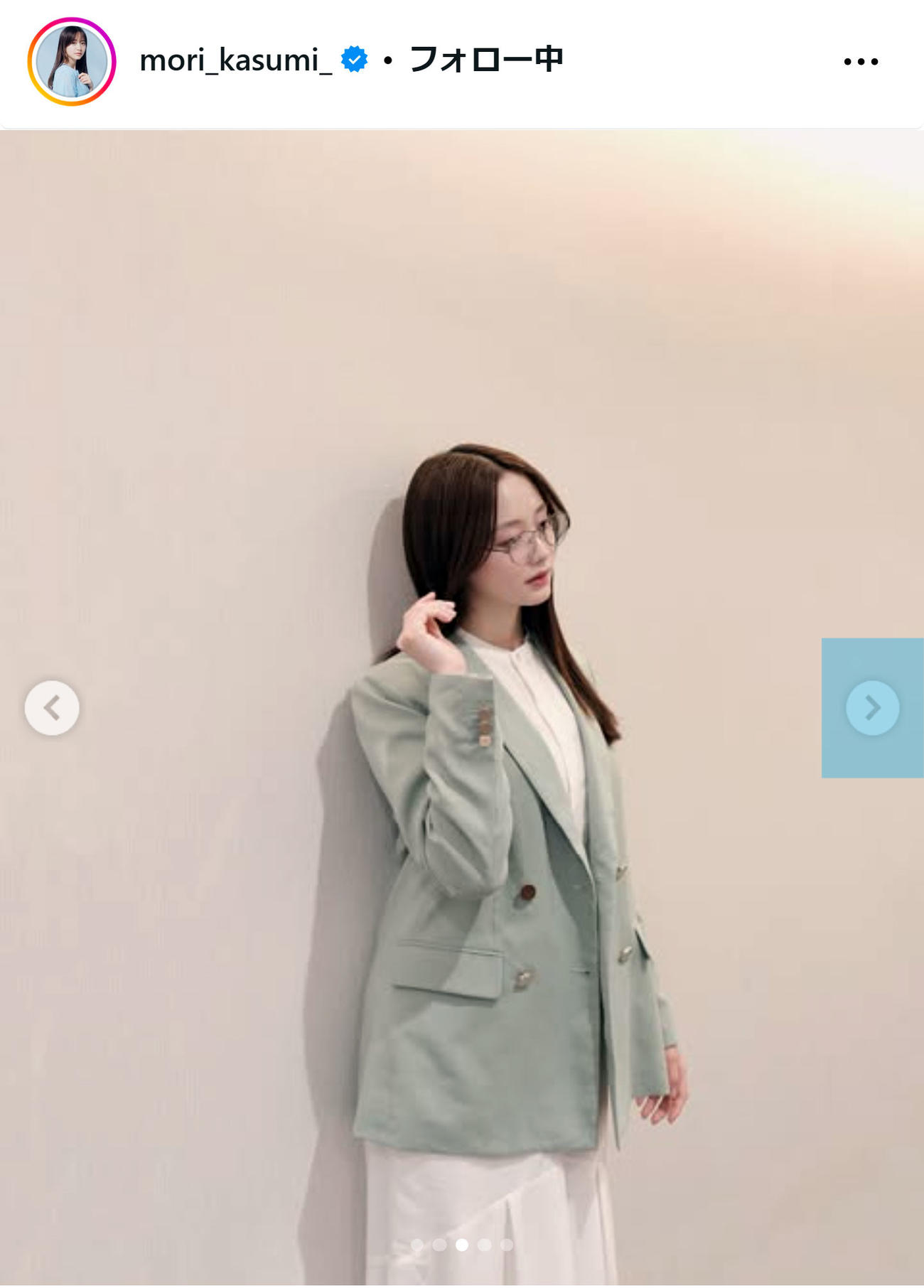 森香澄のインスタグラムから