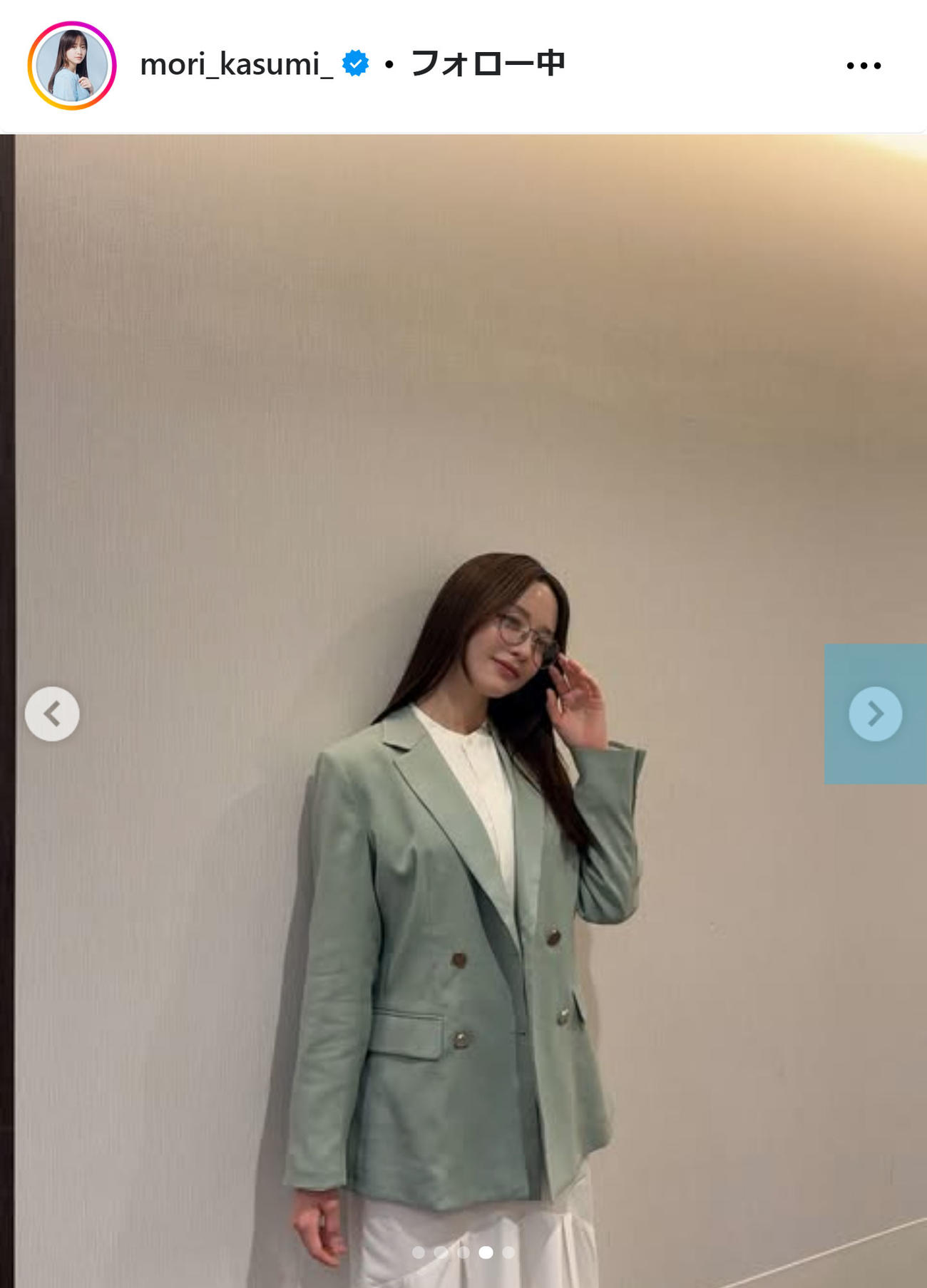 森香澄のインスタグラムから