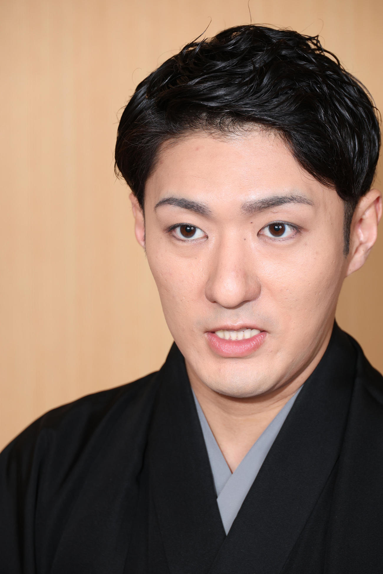 自主公演について語った長男の中村橋之助（撮影・中島郁夫）