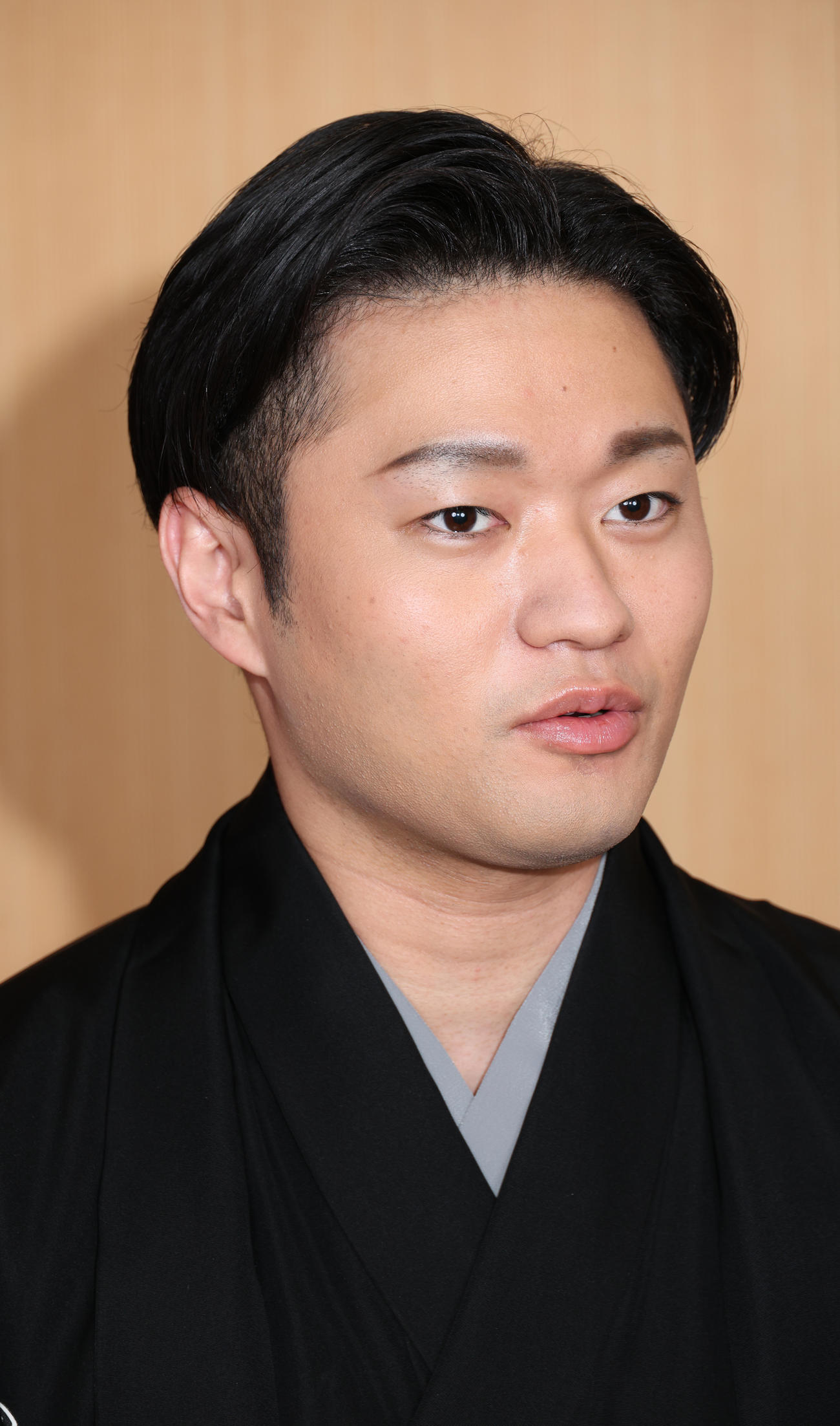 自主公演について語った次男の中村福之助（撮影・中島郁夫）