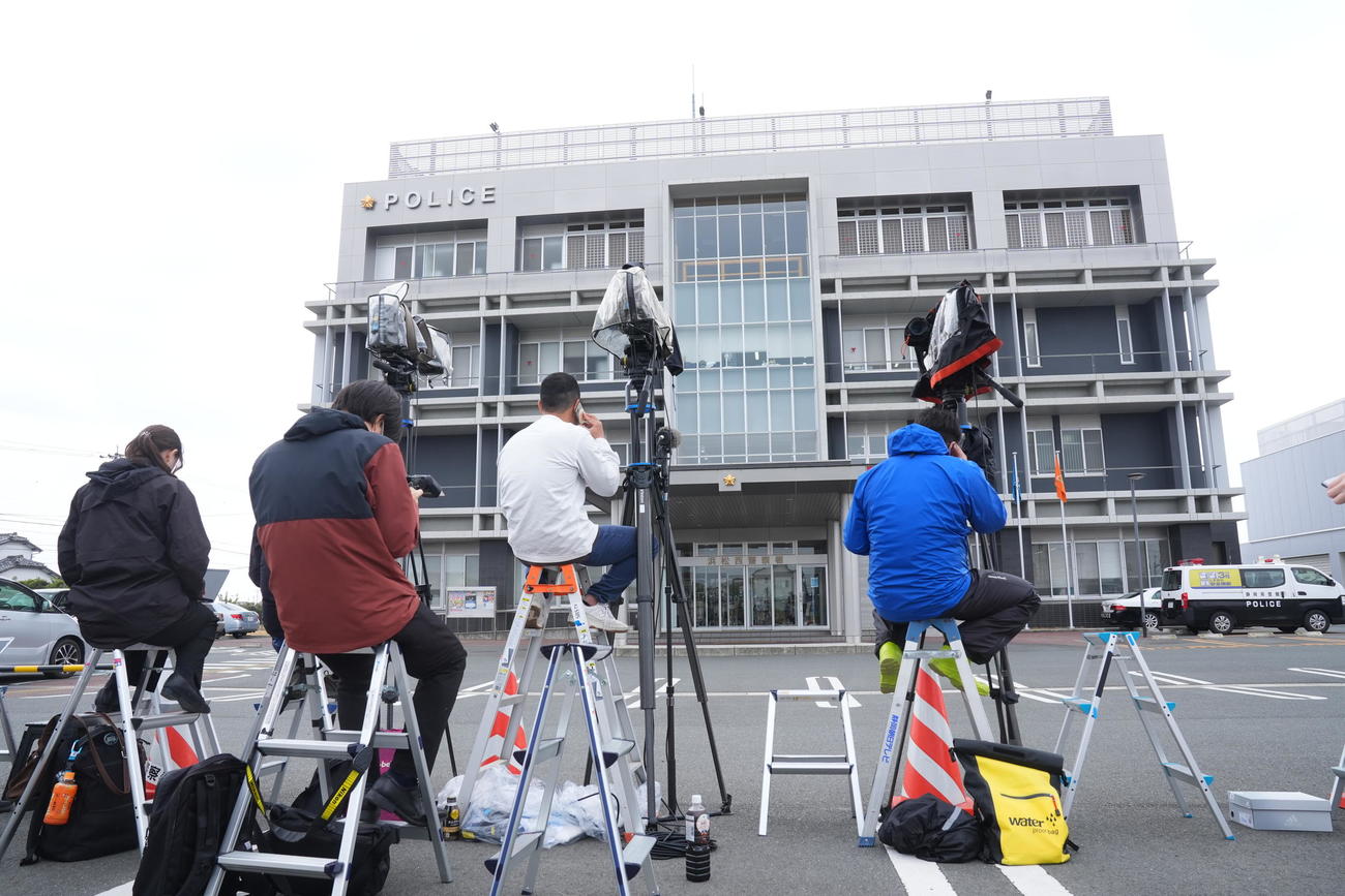 広末涼子容疑者の勾留先の浜松西警察署（撮影・垰建太）
