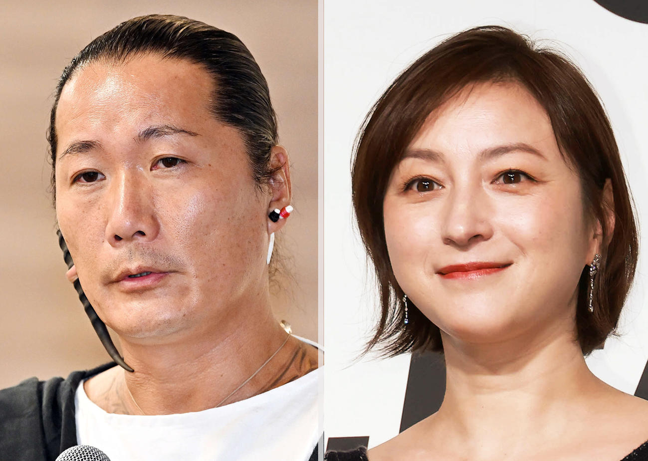 キャンドル・ジュン氏（左）と広末涼子