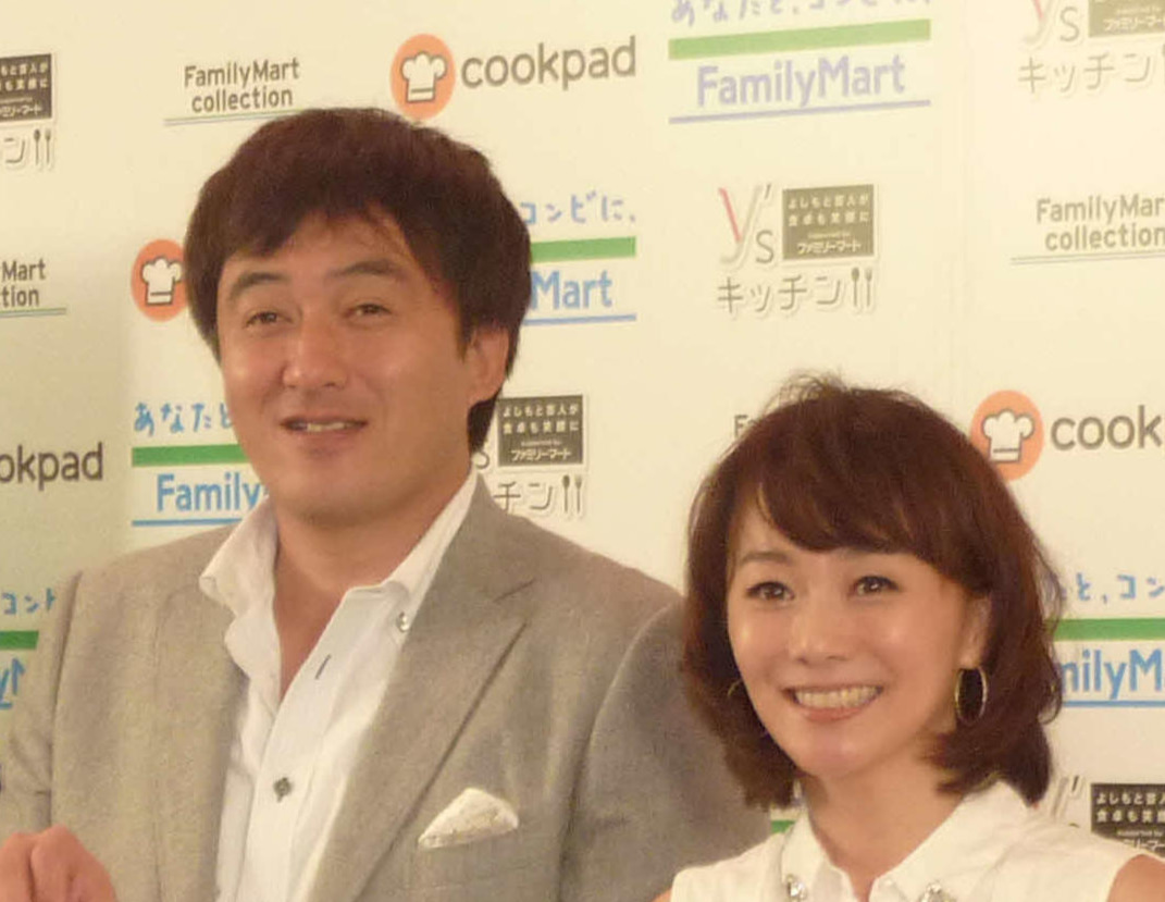 左から石井一久氏、木佐彩子（2014年10月撮影）