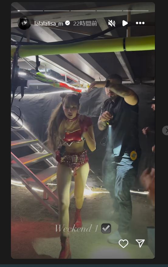BLACKPINKのLISA（リサ）のインスタグラムから