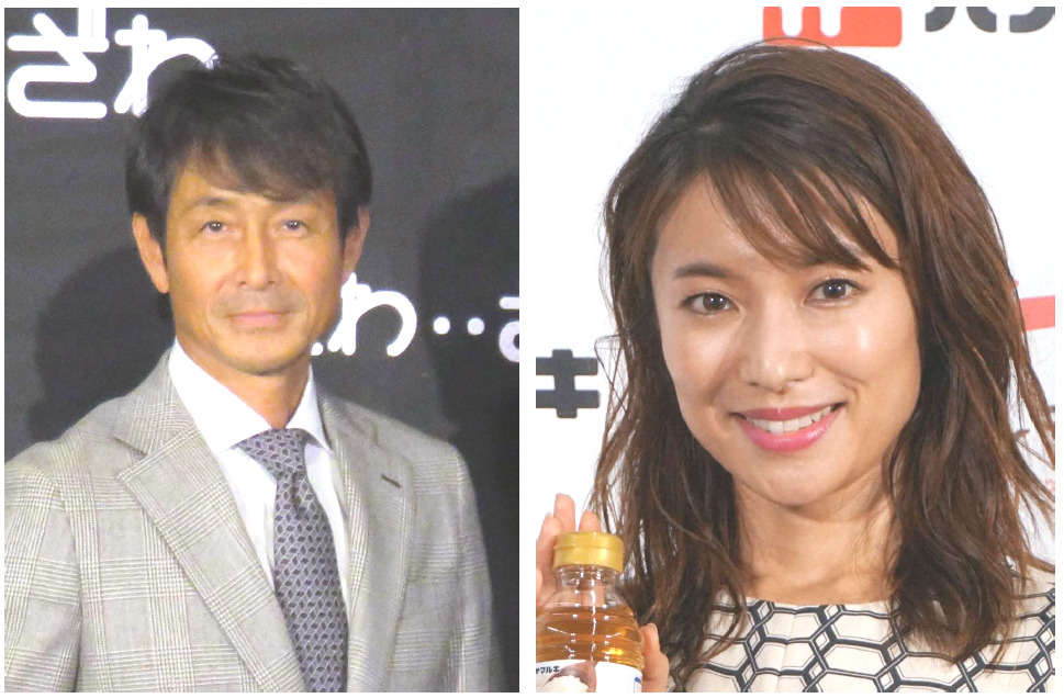 吉田栄作（左）と内山理名