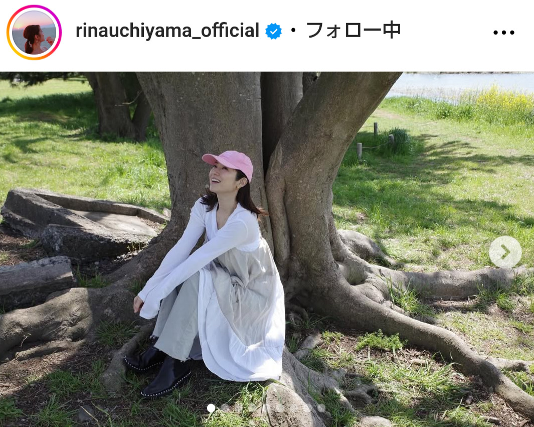 内山理名のインスタグラムから