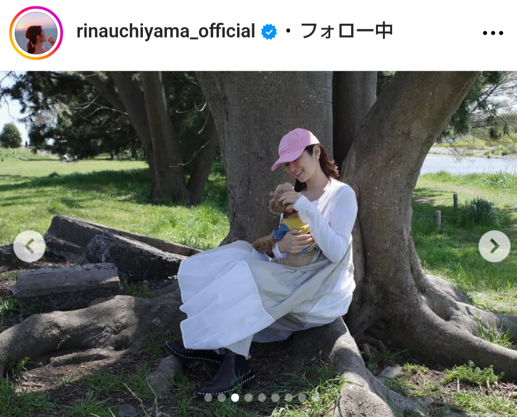 内山理名のインスタグラムから