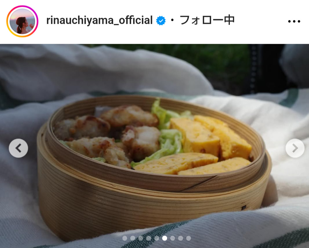 内山理名のインスタグラムから