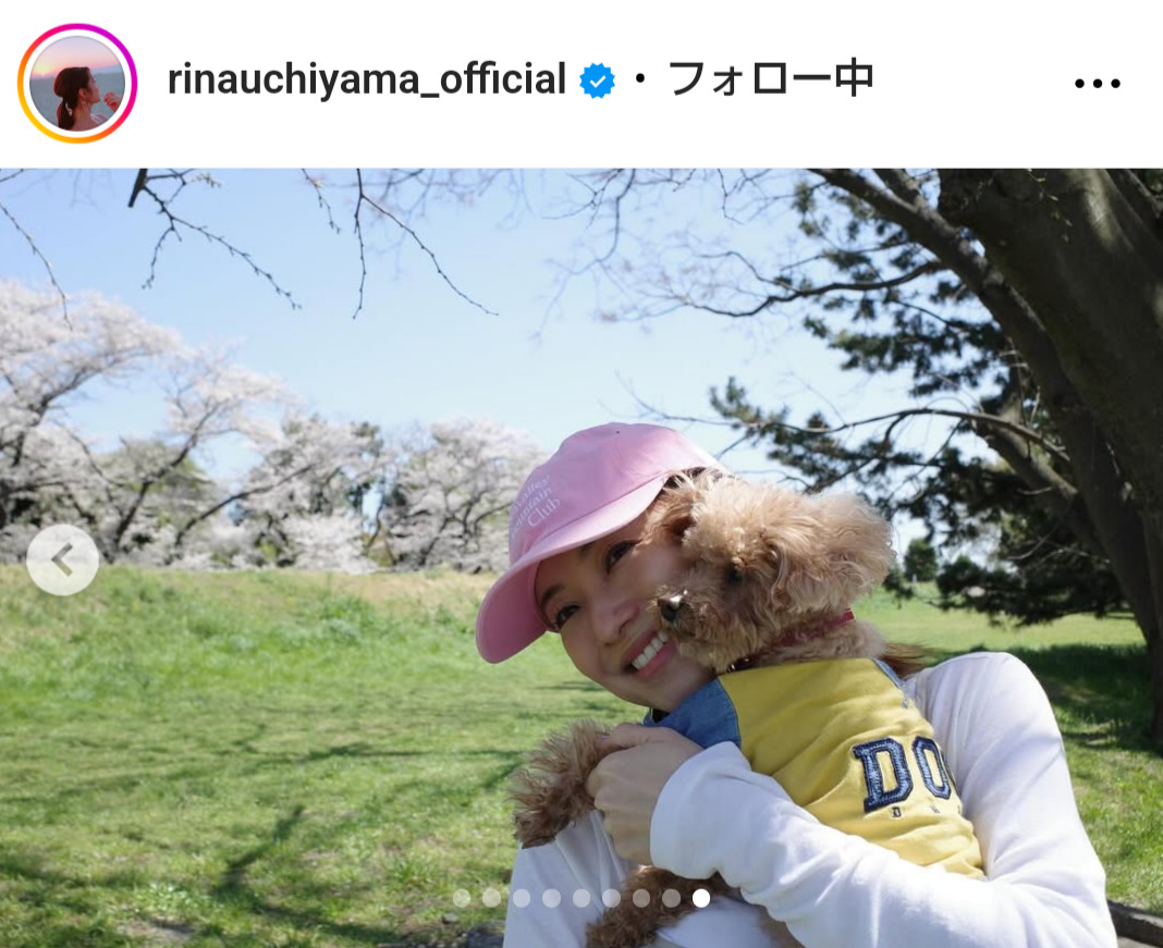 内山理名のインスタグラムから
