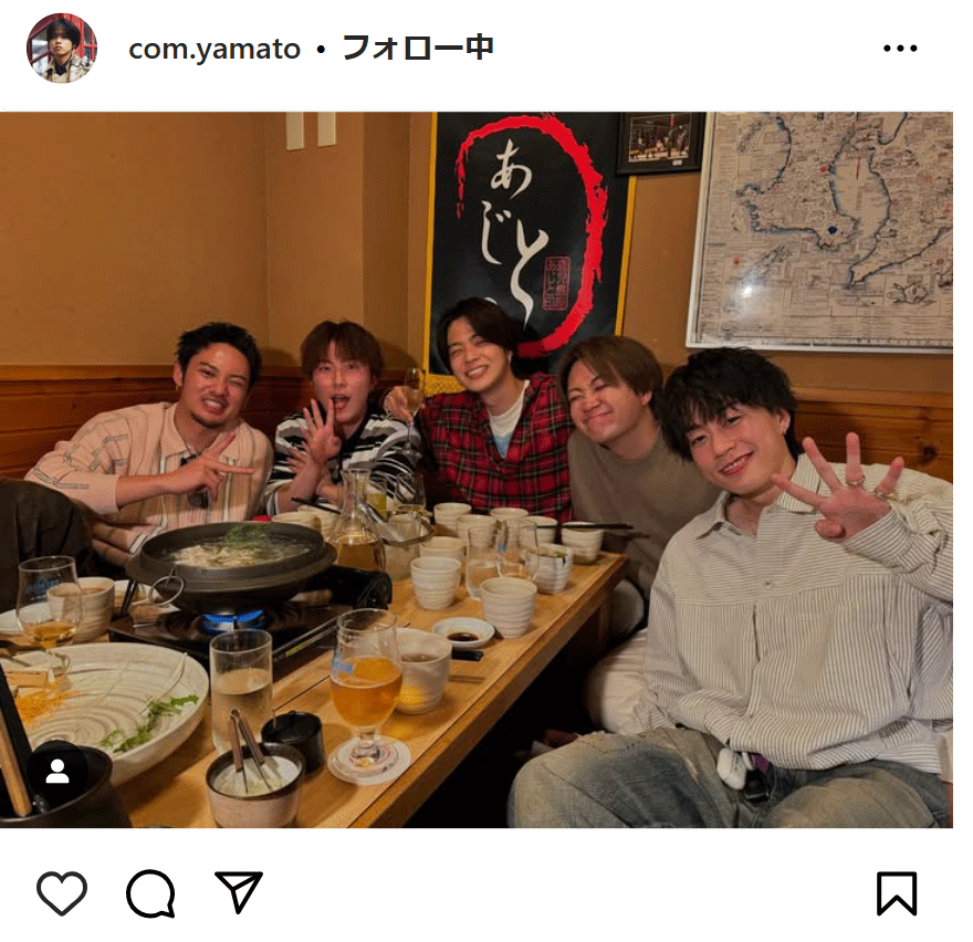 コムドットやまとのインスタグラムから