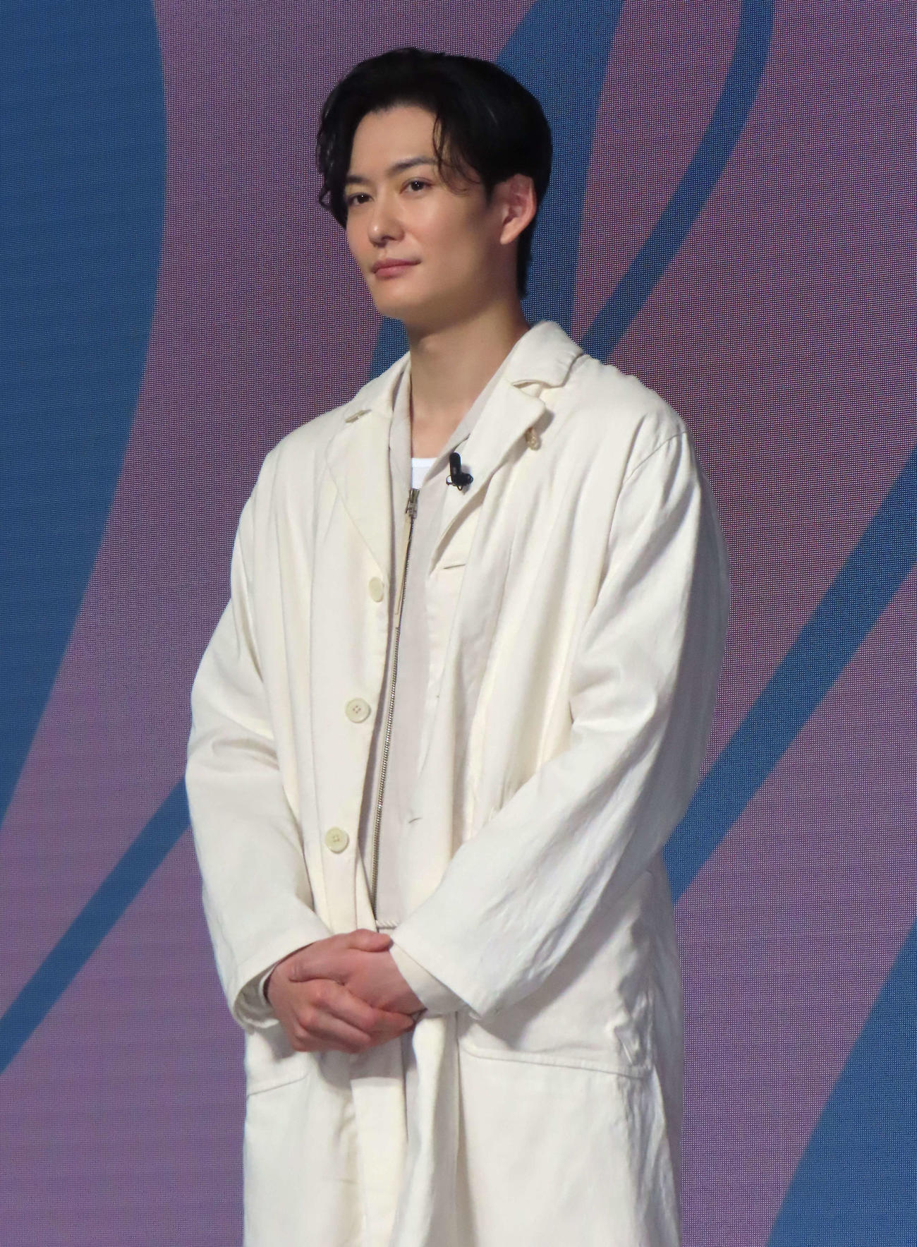 「一番搾り　ホワイトビール」誕生会に登壇した岡田将生