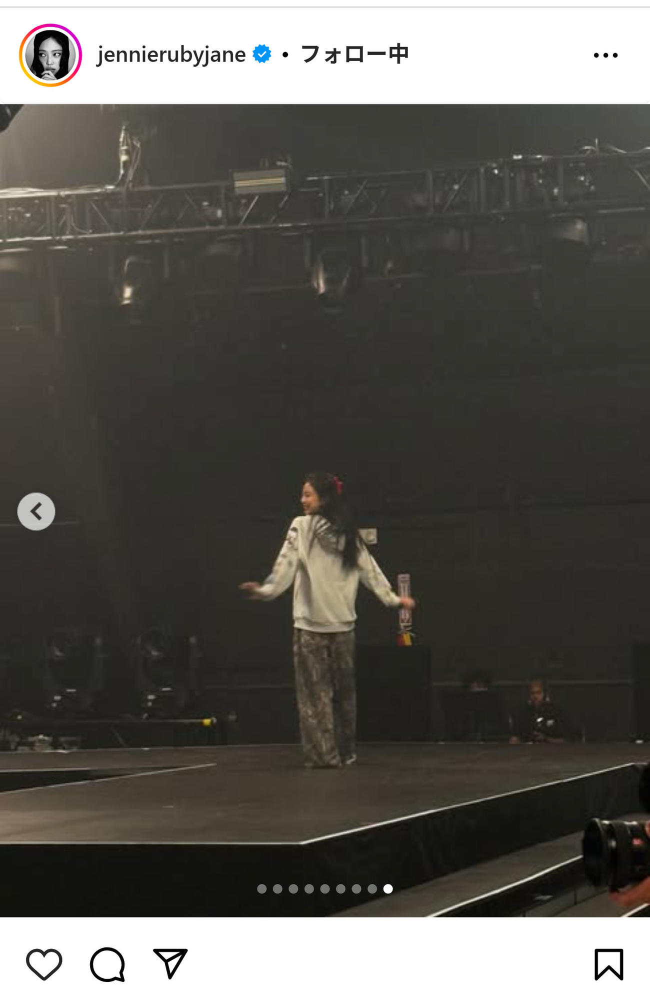 BLACKPINK、JENNIのインスタグラムから