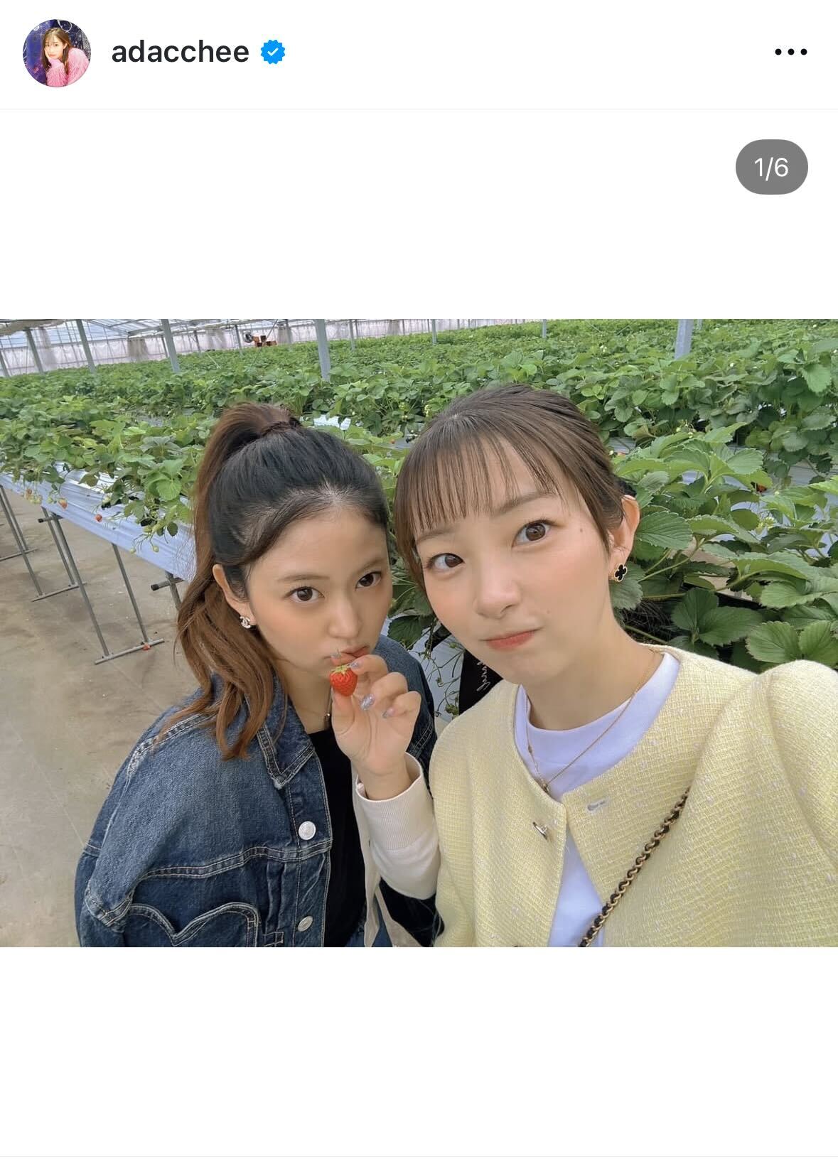 足立梨花のインスタグラムから