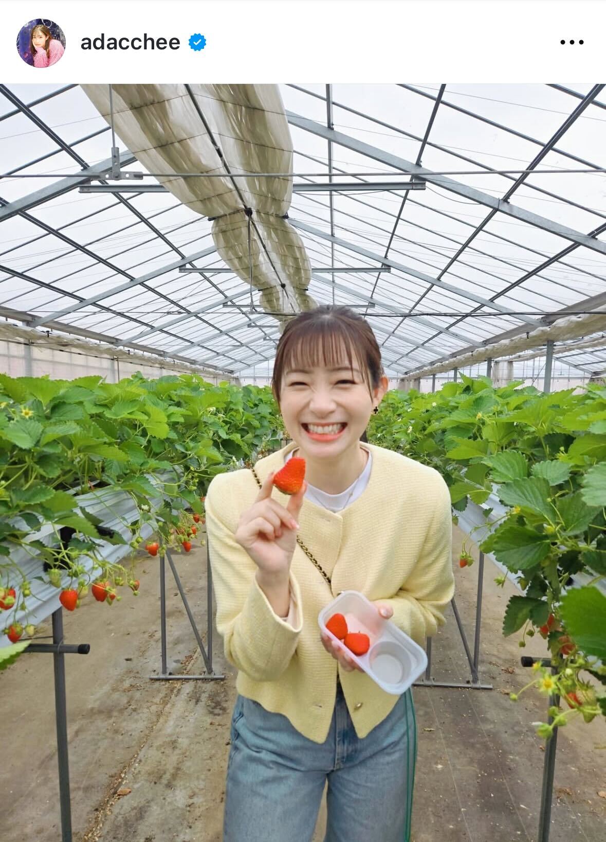 足立梨花のインスタグラムから