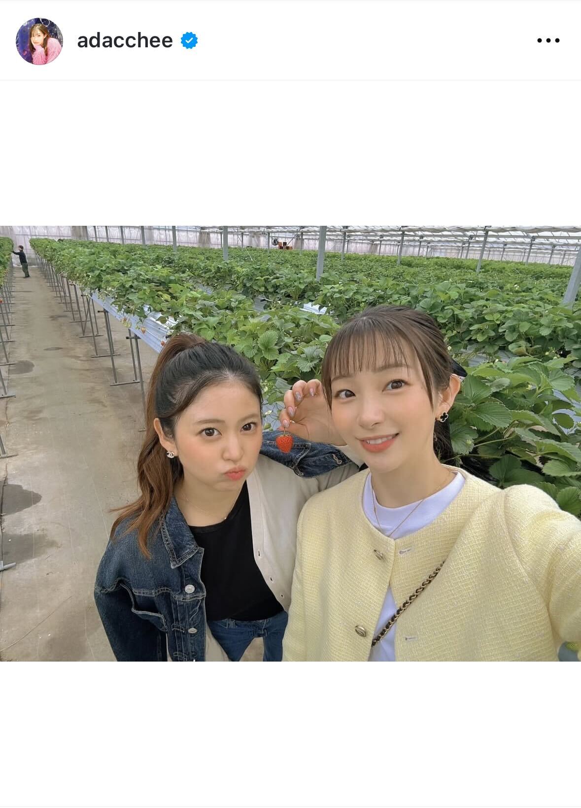 足立梨花のインスタグラムから