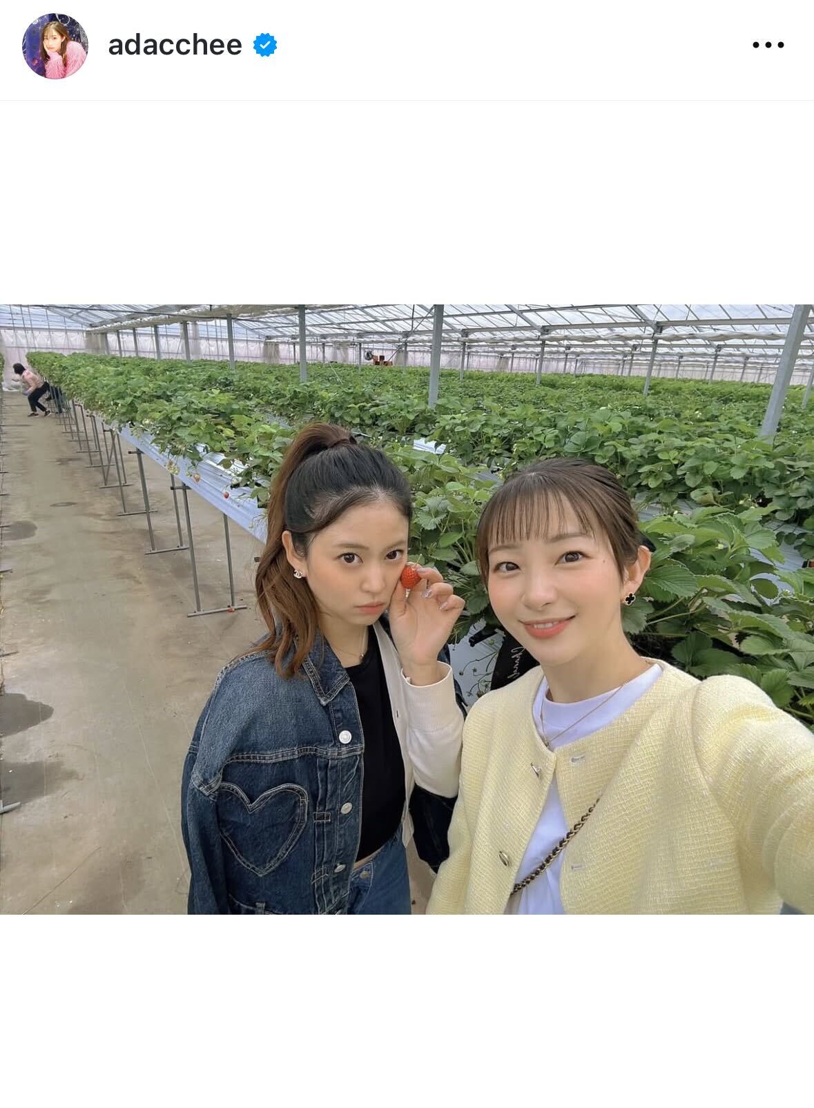 足立梨花のインスタグラムから