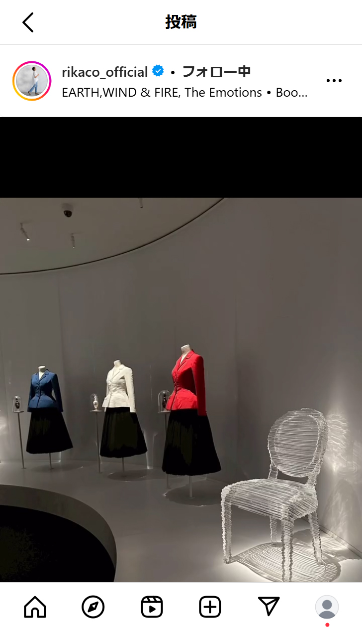 RIKACOのインスタグラムから