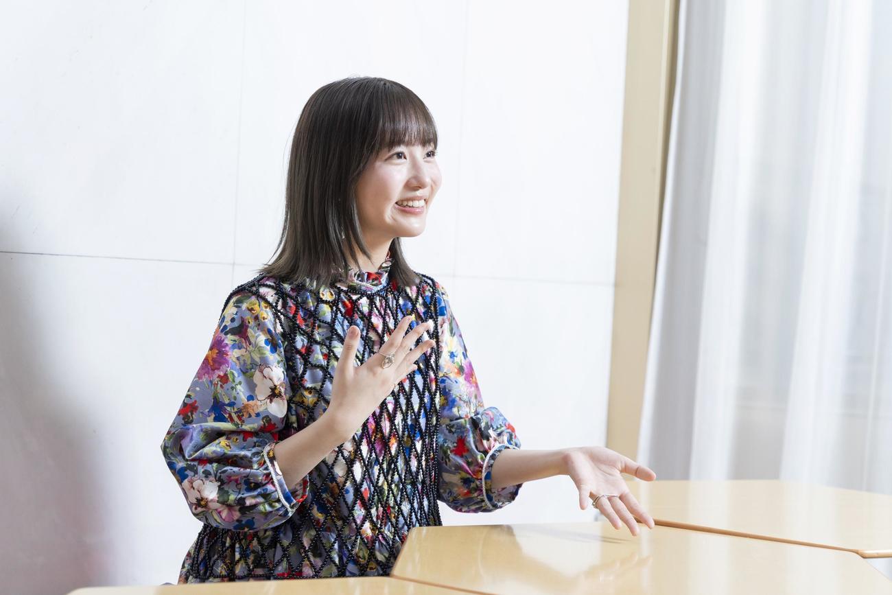 インタビューに応える南野巴那