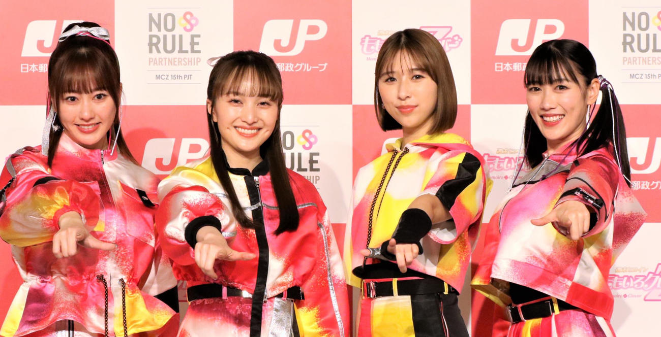 ももいろクローバーZの佐々木彩夏、百田夏菜子、玉井詩織、高城れに（2024年2月撮影）