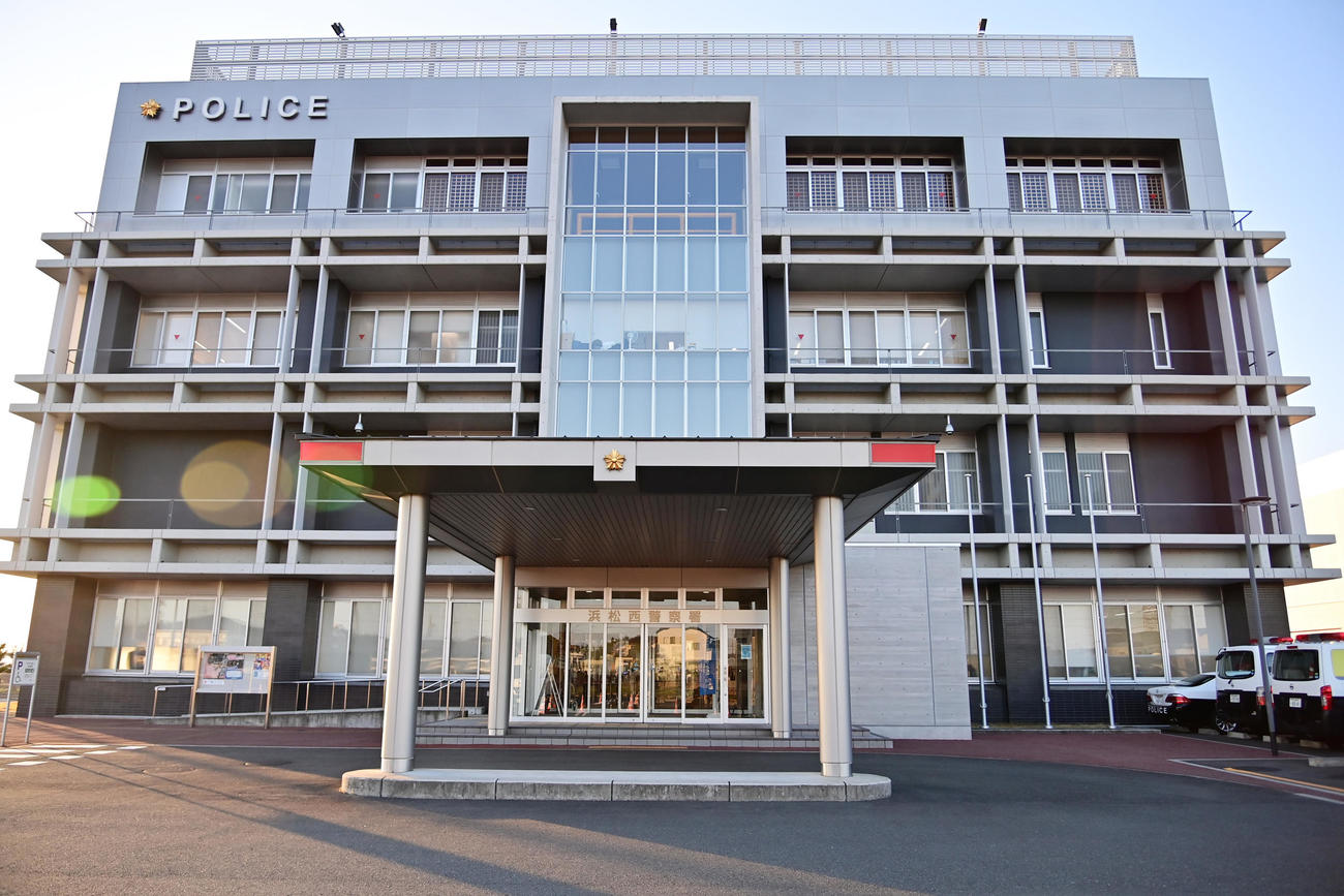 広末涼子が留置されていた浜松西警察署（撮影・清水貴仁）