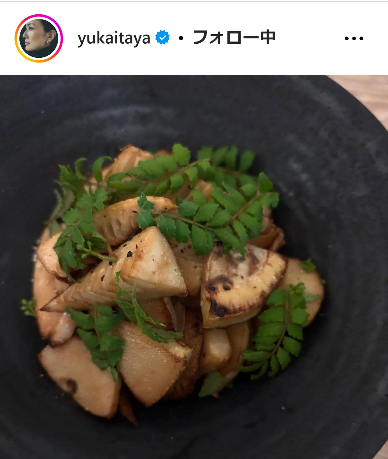 板谷由夏のインスタグラムから