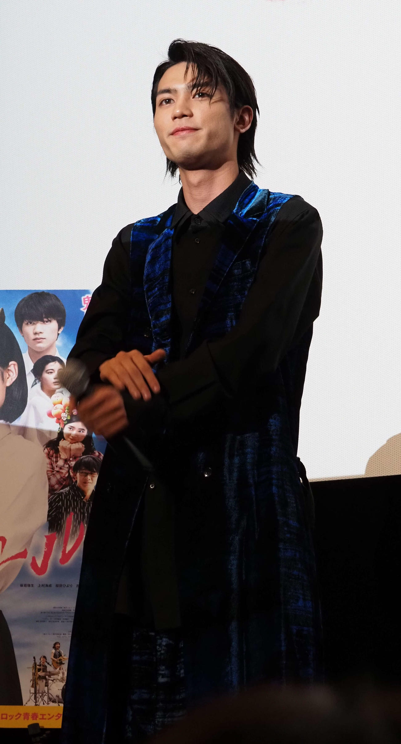 映画「鬼ガール」公開記念舞台あいさつに出席した板垣瑞生さん（2020年10月撮影）