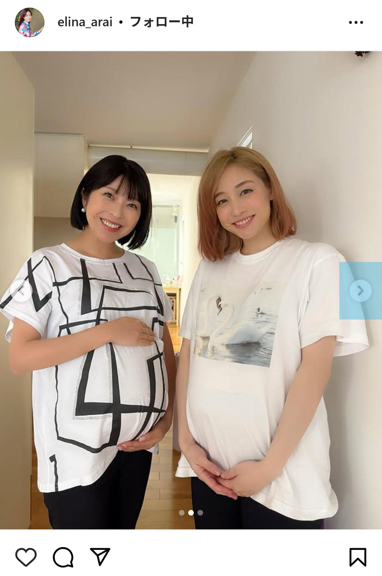 新井恵理那のインスタグラムから