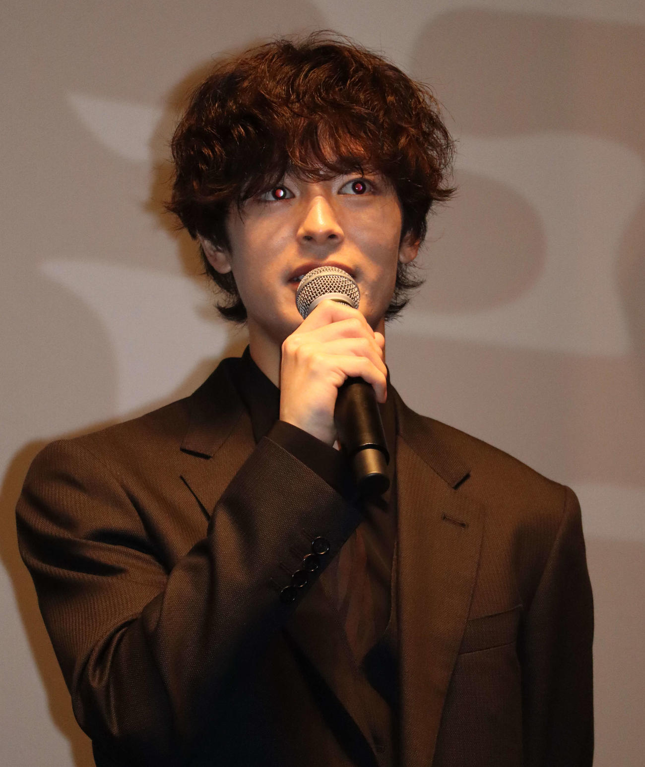 テレビ朝日系「魔物」の記者会見に出席した、塩野瑛久