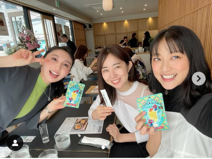 竹内由恵のインスタグラムから
