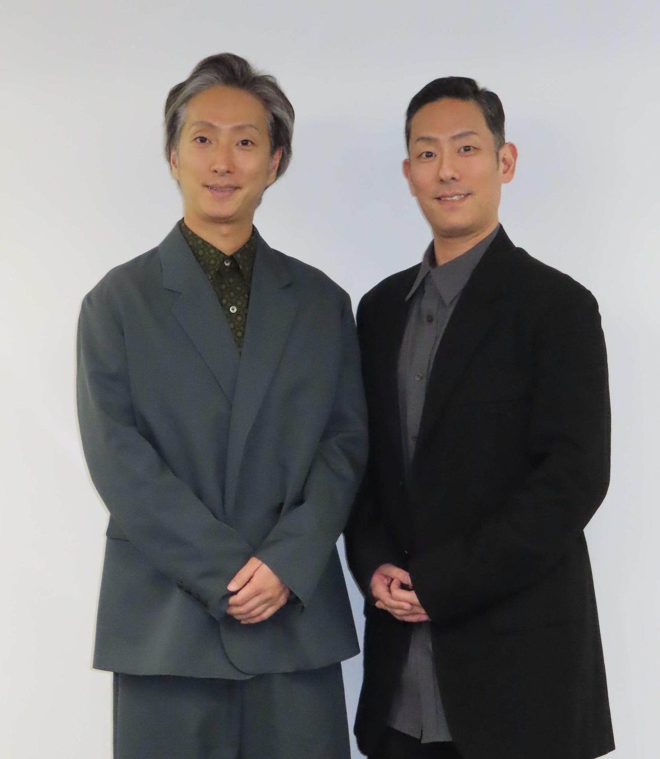 中村七之助（左）と中村勘九郎（2025年1月撮影）