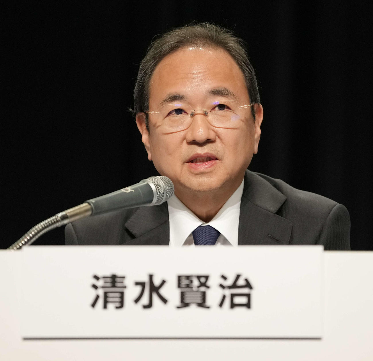 フジテレビ清水代表取締役社長＝2025年3月31日