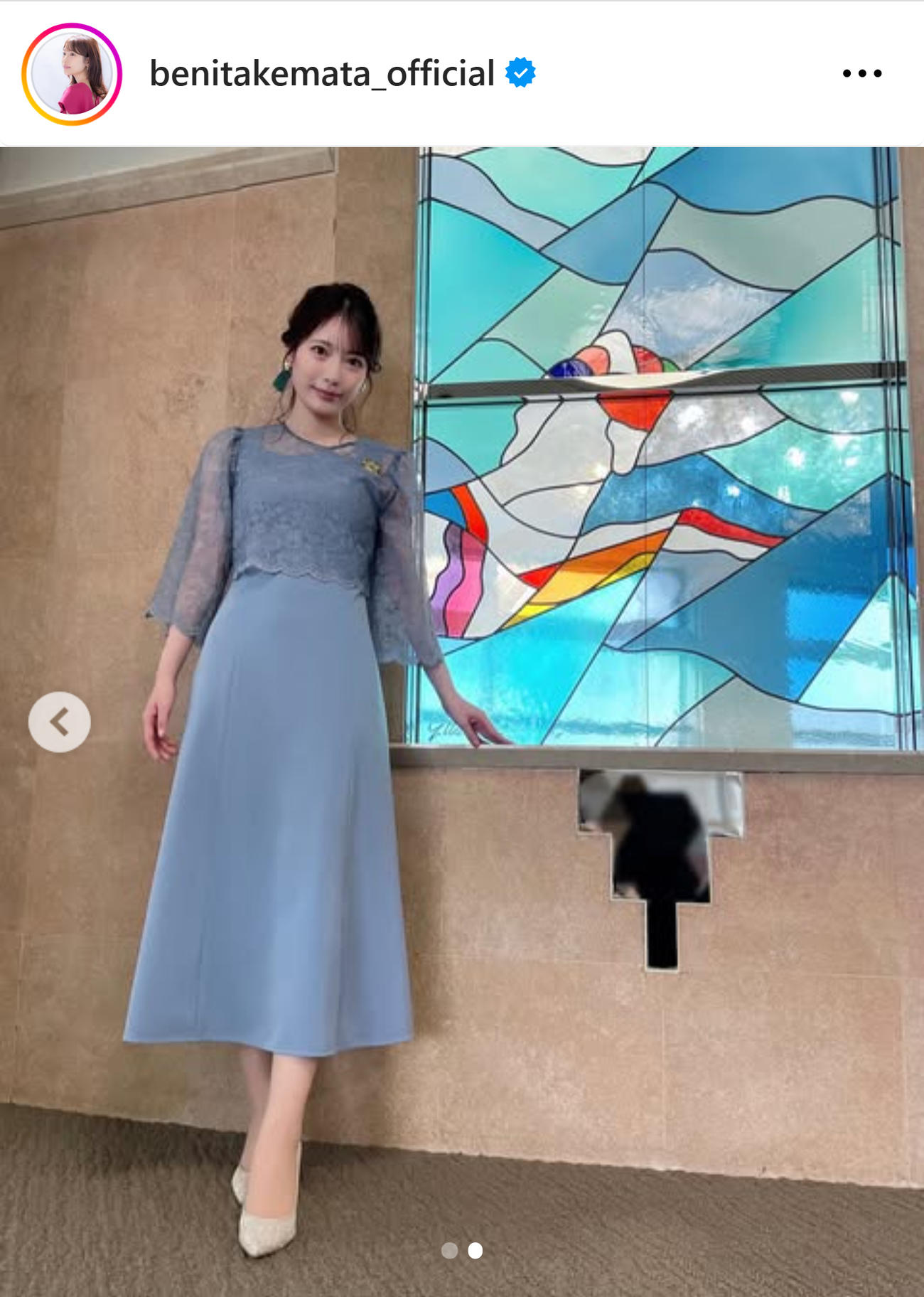 フジ竹俣紅アナのインスタグラムから
