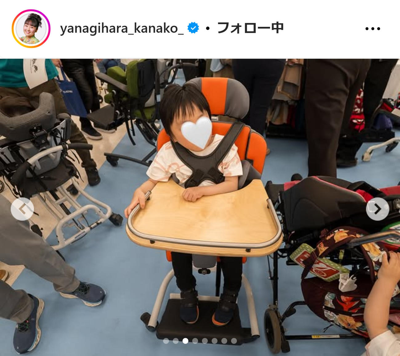 柳原可奈子のインスタグラムから